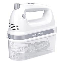 Lord Eagle Electric Hand Mixer, 300W Power Handheld Mixer Kitchen for 5-Speed Baking cake Egg cream Food Beaters Whisk, with Sna