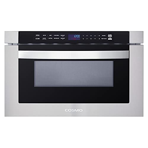cOSMO cOS-12MWDSS 24 in Built-in Microwave Drawer with Automatic Presets, Touch controls, Defrosting Rack and 12 cu ft capacity