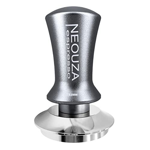 NEOUZA Espresso Tamper 53mm calibrated Pressure for coffee Machine Accessories Tool,Anti-Stick Self-Leveling,Refined Handle,Stai
