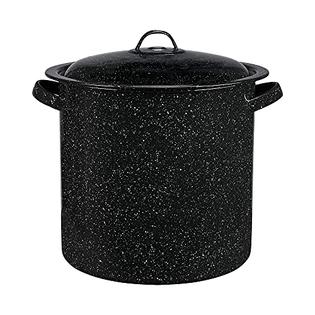 Granite Ware Enamel on Steel Multiuse Pot, Seafood / Tamale / Stock Pot  includes steamer insert, 15.5-Quart