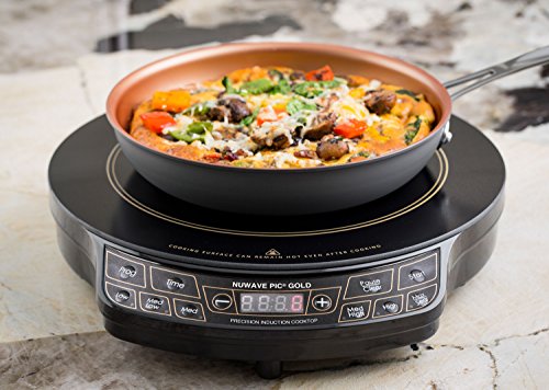 Nuwave Enjoy this Special Deal with NuWave PIC GOLD 1500 Watts- Induction Cooktop With Healthy Ceramic 9" Fry Pan