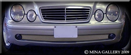 Mina Gallery Lower mesh Grille (1 Part Version) for Mercedes CLK CLK430 CLK320 1997 1998 1999 2000 2001 2002 2003