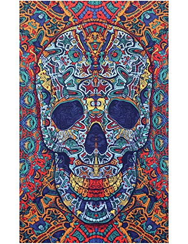 Sunshine Joy® 3D Skull Tapestry - 60X90 - Beach Sheet - Hanging Wall Art