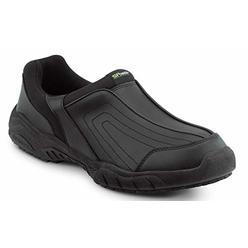 SR Max Charlotte, Mens, Black, Athletic Slip On Style Slip Resistant Soft Toe Work Shoe (13.0 M)