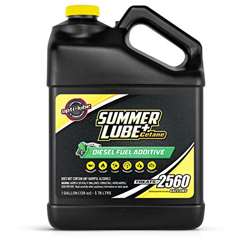 Opti-Lube Summer+ Cetane Formula Diesel Fuel Additive: 1 Gallon with Accessories (HDPE Plastic Hand Pump and 2 Empty 4oz Bottles