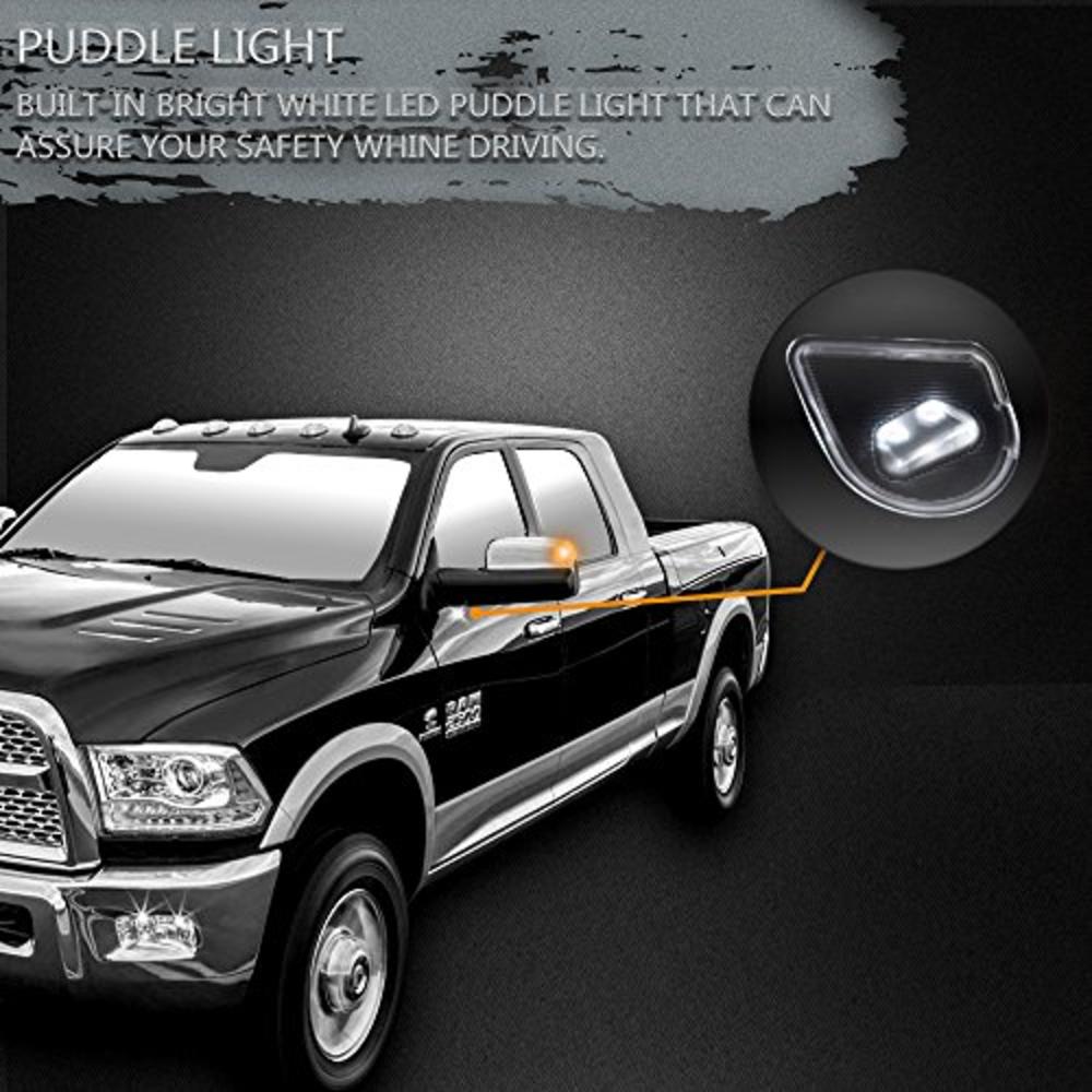 ECCPP Towing Mirror Replacement fit for 2010 for Dodge for Ram 1500 2500 3500 2011 2012 2013 2014 2015 2016 for Dodge for Ram 15