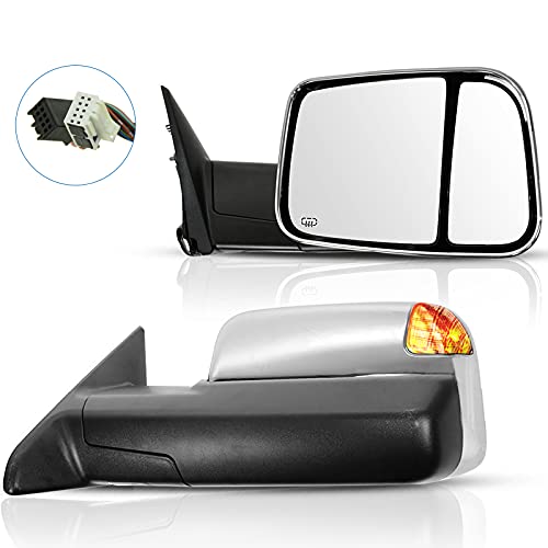 ECCPP Towing Mirror Replacement fit for 2010 for Dodge for Ram 1500 2500 3500 2011 2012 2013 2014 2015 2016 for Dodge for Ram 15