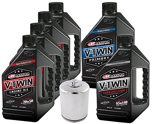 MaximaHiflofiltro VTTOCK15 Complete Engine Oil Change Kit for V-Twin Full Synthetic Harley Davidson Twin Cam, 6 Quart