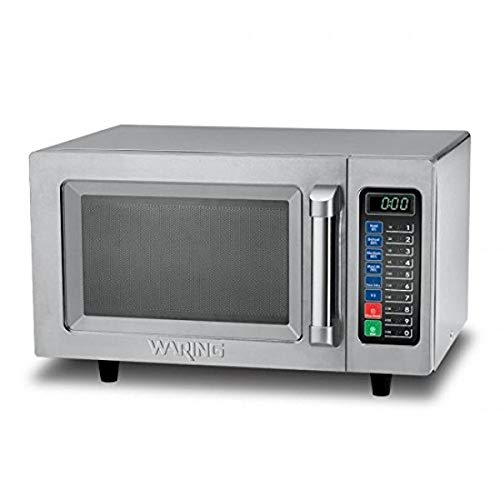 Waring Commercial WMO90 Medium Duty Microwave Oven, 0.9 Cubic Feet, 10 Programmable Memory Settings, 5 Power Levels, Stainless S