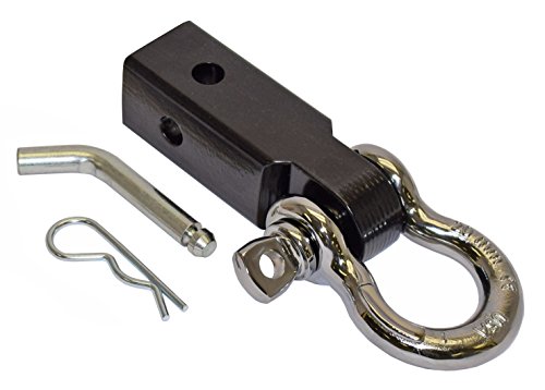Rigid Hitch Rigid TSM-22-C Tow Strap Chrome Shackle Mount for 2 Inch Receivers - Made in U.S.A