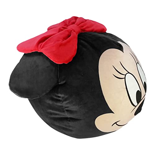 The Northwest Group Disneys Minnie Mouse, "Minnie Clouds" 3D Ultra Stretch Pillow, 11" Round, Multi Color