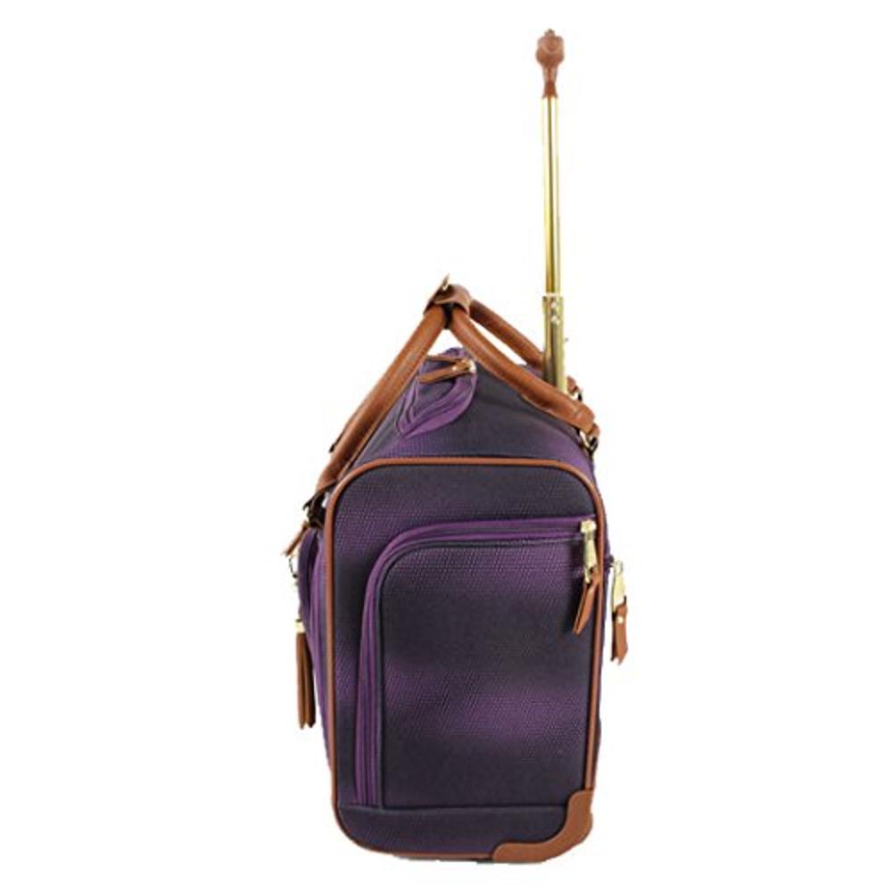 Steve Madden Luggage Wheeled Suitcase Under Seat Bag (Shadow Purple)