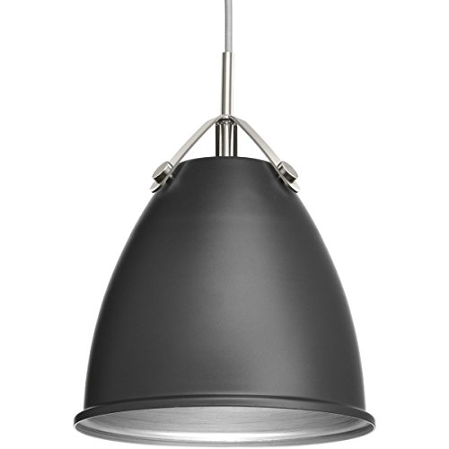 progress lighting p500051-143 tre one-light pendant, graphite , black