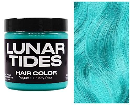 Lunar Tides Hair Dye - Sea Witch Pastel Turquoise Semi-Permanent Vegan Hair  Color (4 fl oz /