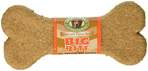 Nature`s Animals Inc. Big Bite Crunchy Peanut Butter Biscuits 8 Inch - 24  Count