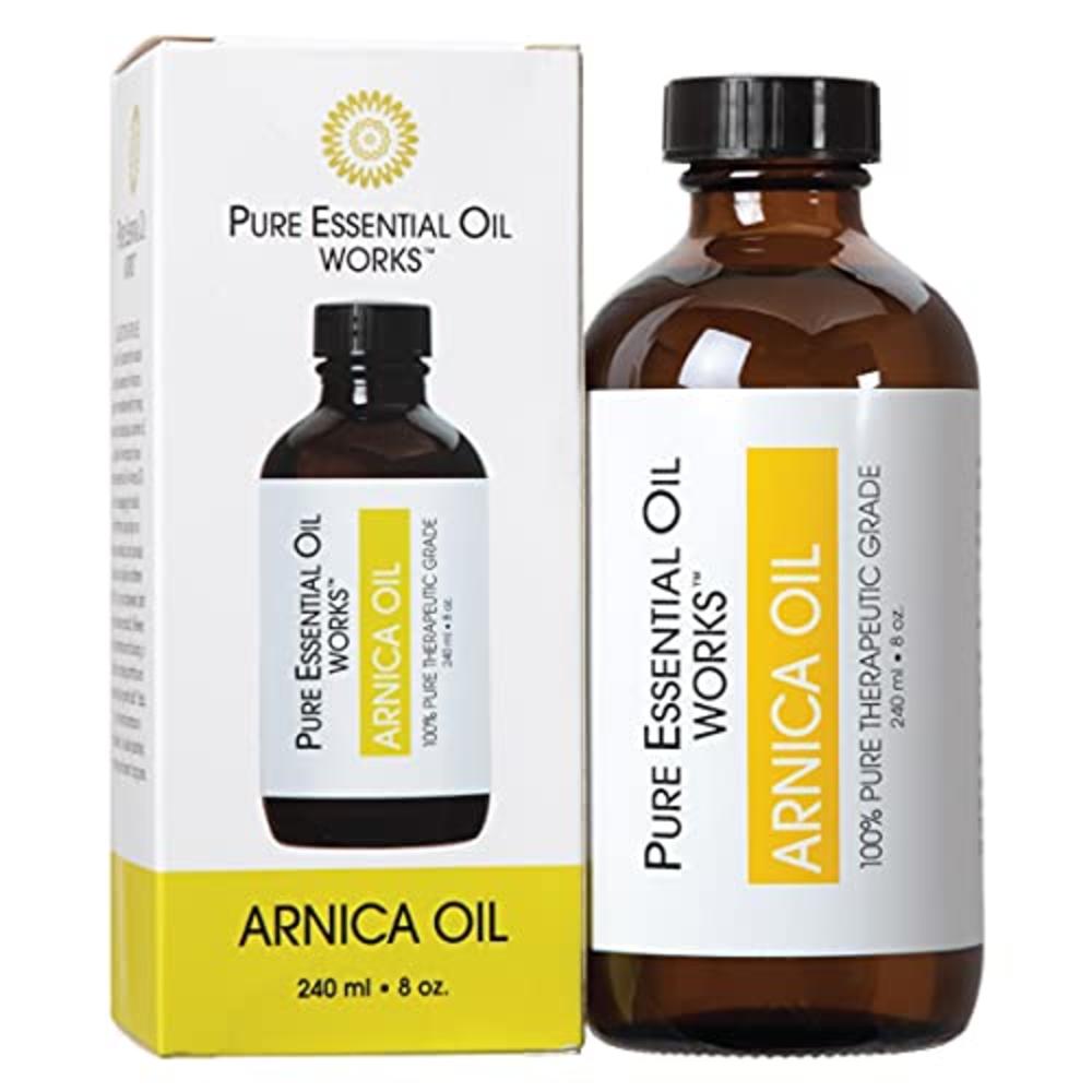 Pure Essential Oil Works Arnica Oil, 100% Pure, Natural, Paraben-Free and Therapeutic Grade,8 Fl Oz (Pack of 1)