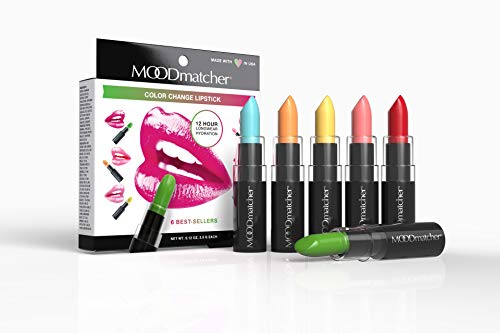Bacteriën Baars Product MOOD Matcher Fran Wilson MOODmatcher Lipstick, 6PC Collection of the  Original Color-Change Lipstick - Maskproof, 12 HOUR Long Wear, Enriched