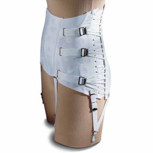 Freeman Manufacturin Womens 3-Pull Side-Lace Lumbosacral Lower Back Brace  Corset Chronic Back Pain Support (32)