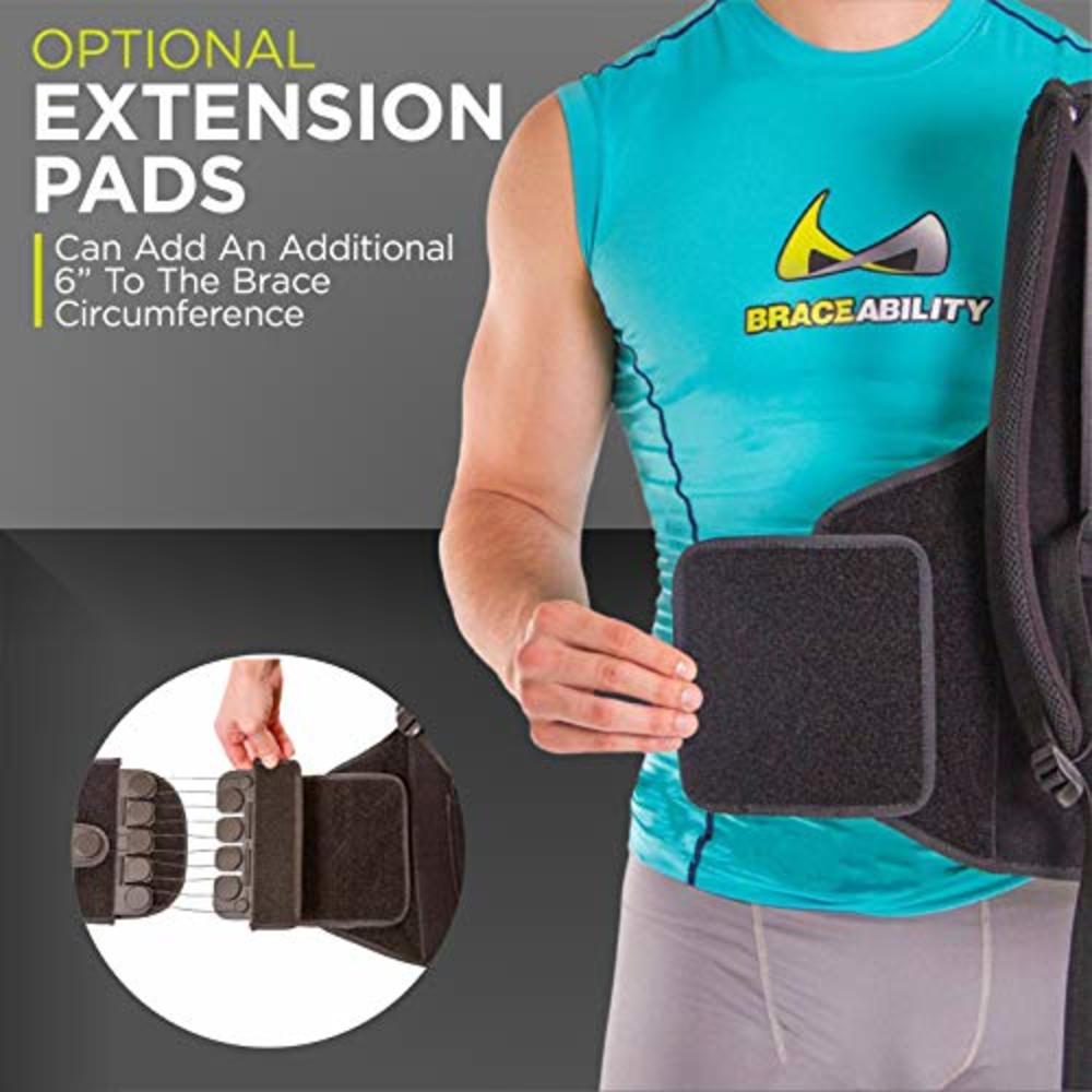 Cybertech Medical Postural Extension Back Straightener Brace - Rigid Posture Corrector Vest for Kyphosis Hunch Relief, Mild Scoliosis Support, and