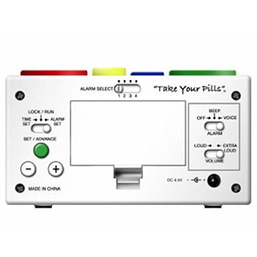MedCenter Talking Pill Reminder Clock with Loud, Easy Set, Multiple Alarms by MedCenter