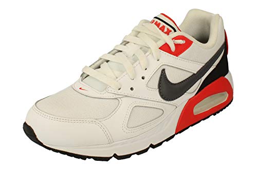Rondlopen Beide berekenen Nike Air Max Ivo Mens Running Trainers CD1540 Sneakers Shoes (UK 8.5 US 9.5 EU  43, White Dark Grey Habanero red 100)