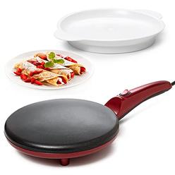 Moss & Stone Auto Power Off Electric Crepe Maker I Pan APO Portable Crepe Maker & Hot Plate Cooktop I ON/OFF Switch I Nonstick Coating I Auto