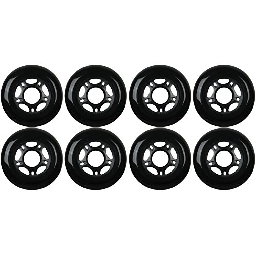 KSS Outdoor Asphalt Formula 89A Inline Skate X8 Wheels, Black, 72mm