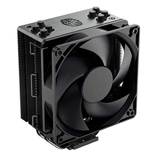 Cooler Master Hyper 212 Black Edition CPU Air Coolor, Silencio FP120 Fan, Anodized Gun-Metal Black, Brushed Nickel Fins, 4 Coppe