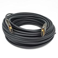 DTECH Ultra Slim 150 Feet Fiber Optic HDMI 2.0 Cable 4K at 60Hz and 18Gbps Pro Series for in-Wall Installation