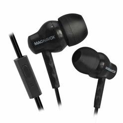 Philips Magnavox MHP4851-BK Ear Buds with Microphone in Black | Available in Pink, Black, & White | Ear Buds Wired with Microphone | Ext