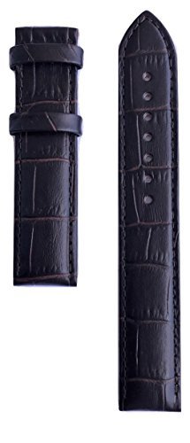 Tissot Mens PRc 200 19mm Brown Leather Band Strap for T055417 or T055410