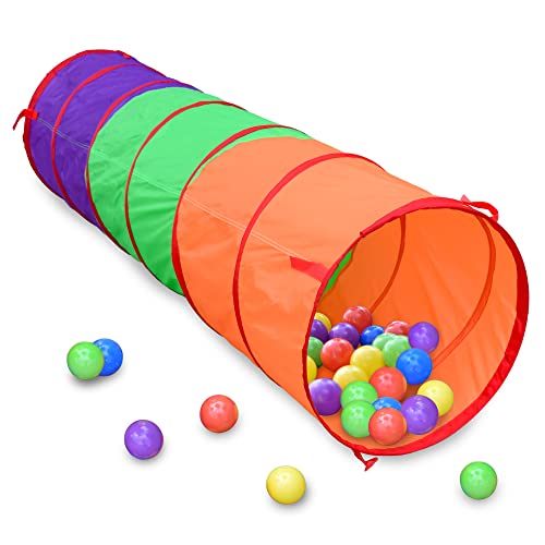 Sunny Days Entertain 6 Foot Play Tunnel - Indoor Crawl Tube for Kids | Adventure Pop Up Toy Tent - Sunny Days Entertainment