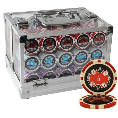 Mrc Poker 600pcs AcE casino Poker chips Set Acrylic cASE custom Build by MRc