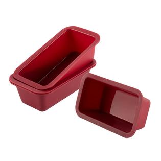 Nalchios Silicone Mini Loaf Pan Set of 4, NonStick Easy Release