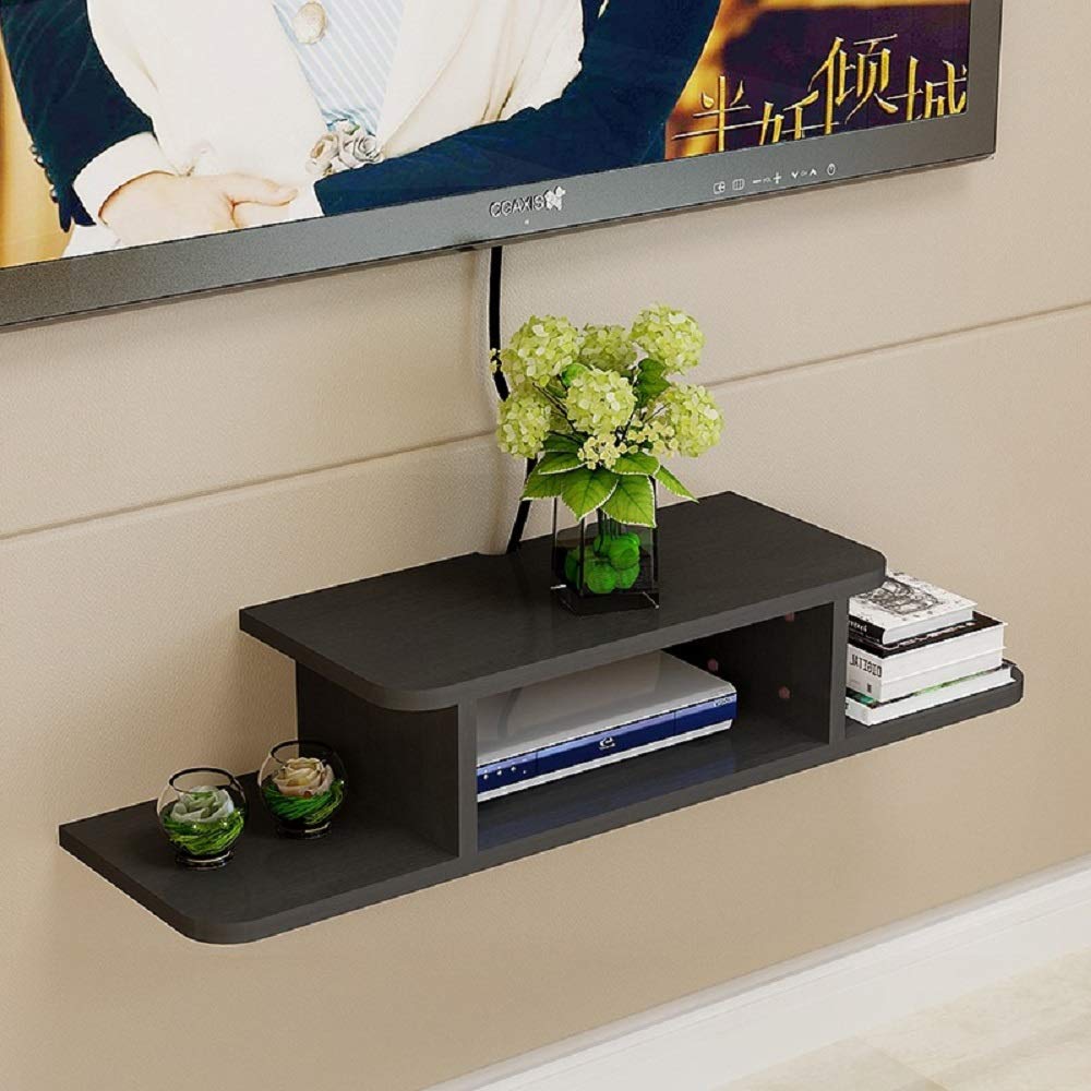 HAI+ Floating TV Shelf Wall Mounted Media console Router DVD Shelves for PS4cable BoxDVD Playersgame console Streaming Media Equ