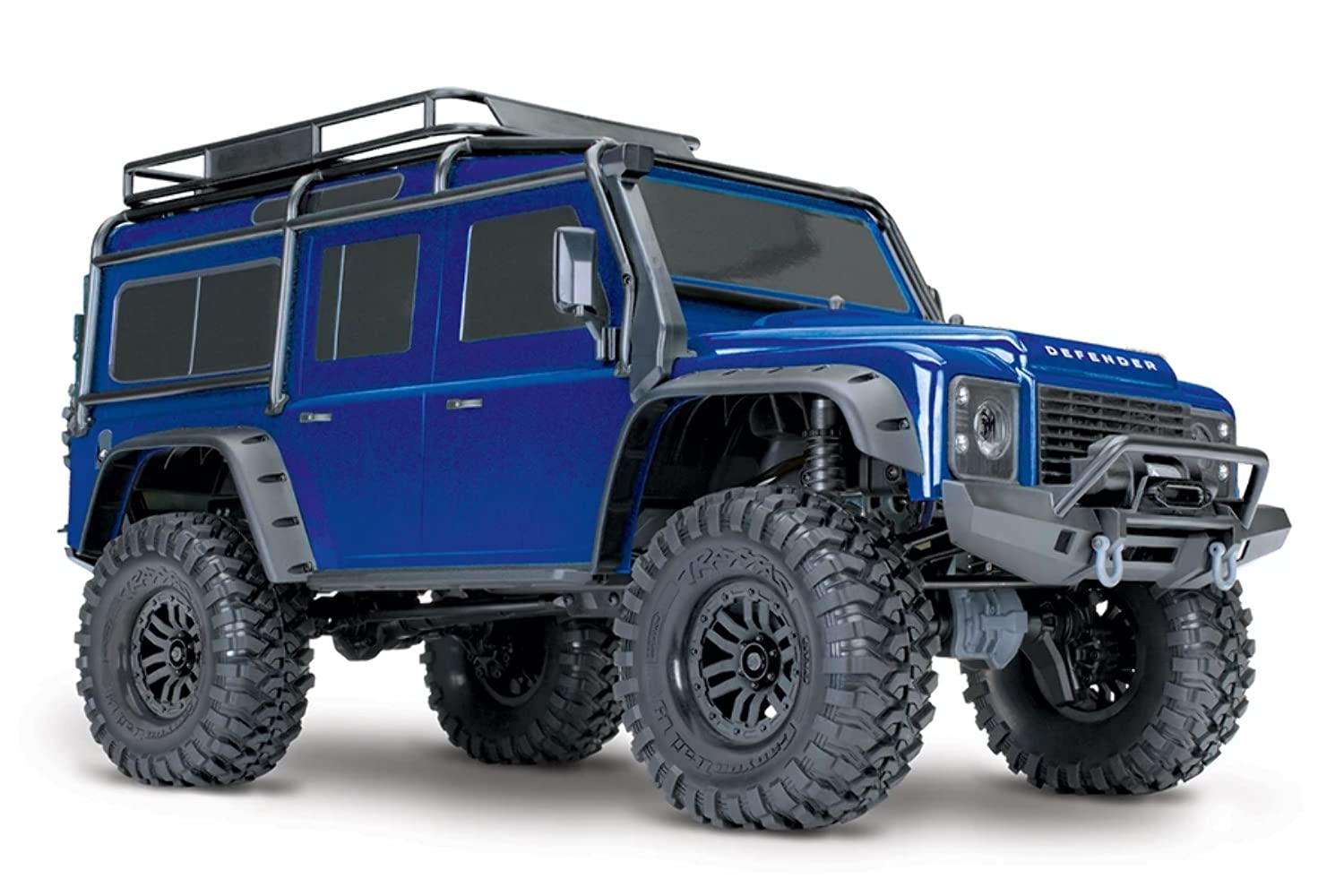 Traxxas 82056-4-BLUE TRX-4 Scale and Trail crawler with Land Rover Defender Body