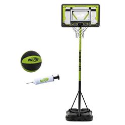 NERF Youth Mini Basketball Hoop - Proshot Indoor + Outdoor Portable Kids Basketball Hoop - Adjustable Height 66 to 75 - Mini Dri