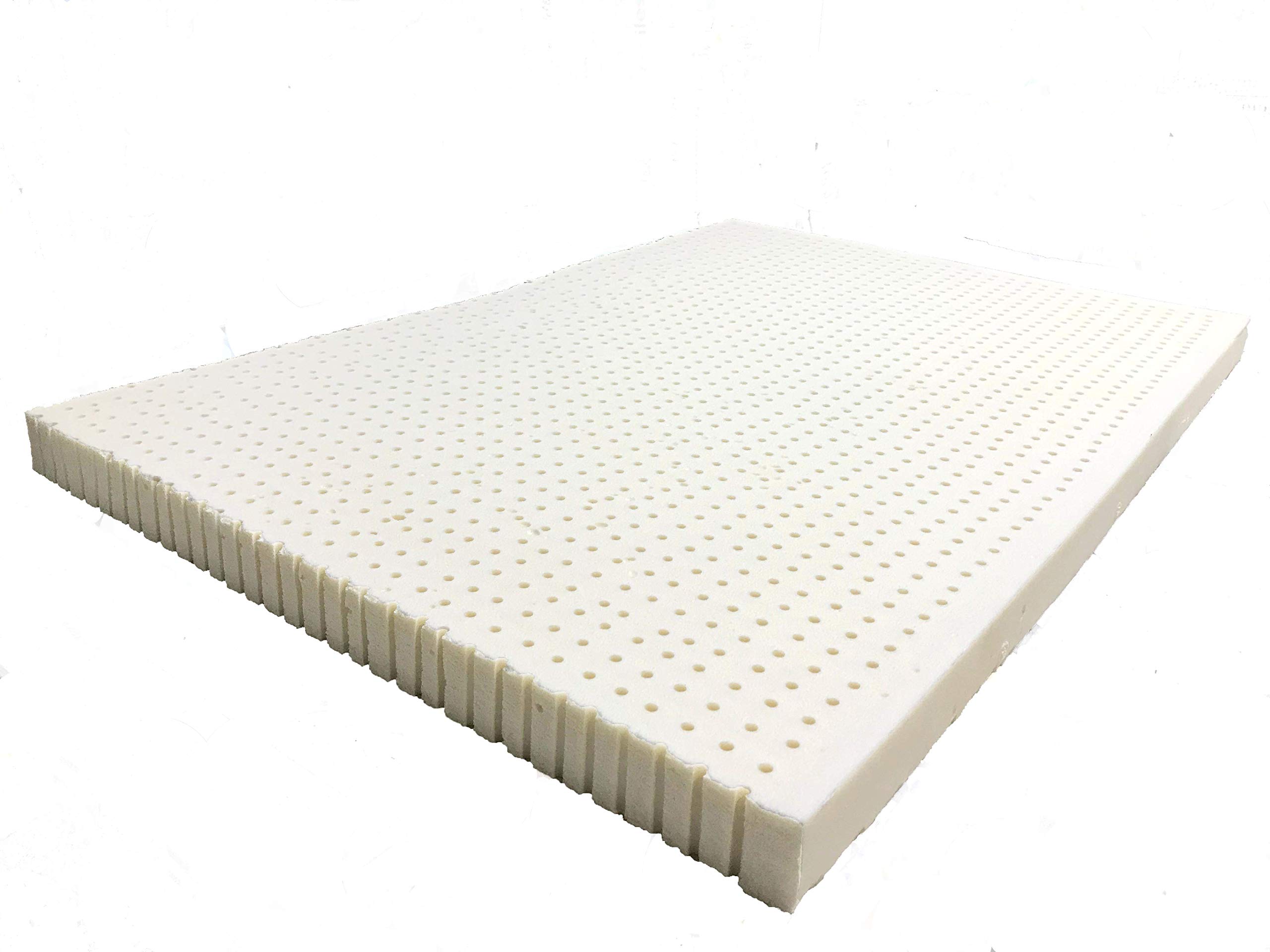 Organic Textiles Certified Organic Latex mattress Topper by Organic Textiles. Medium firmness, 2-inch thick. Queen size.
