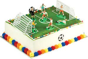 A1 Bakery Supplies Cake Decorating Kit CupCake Decorating Kit Sports Toys (Soccer Match Kit)