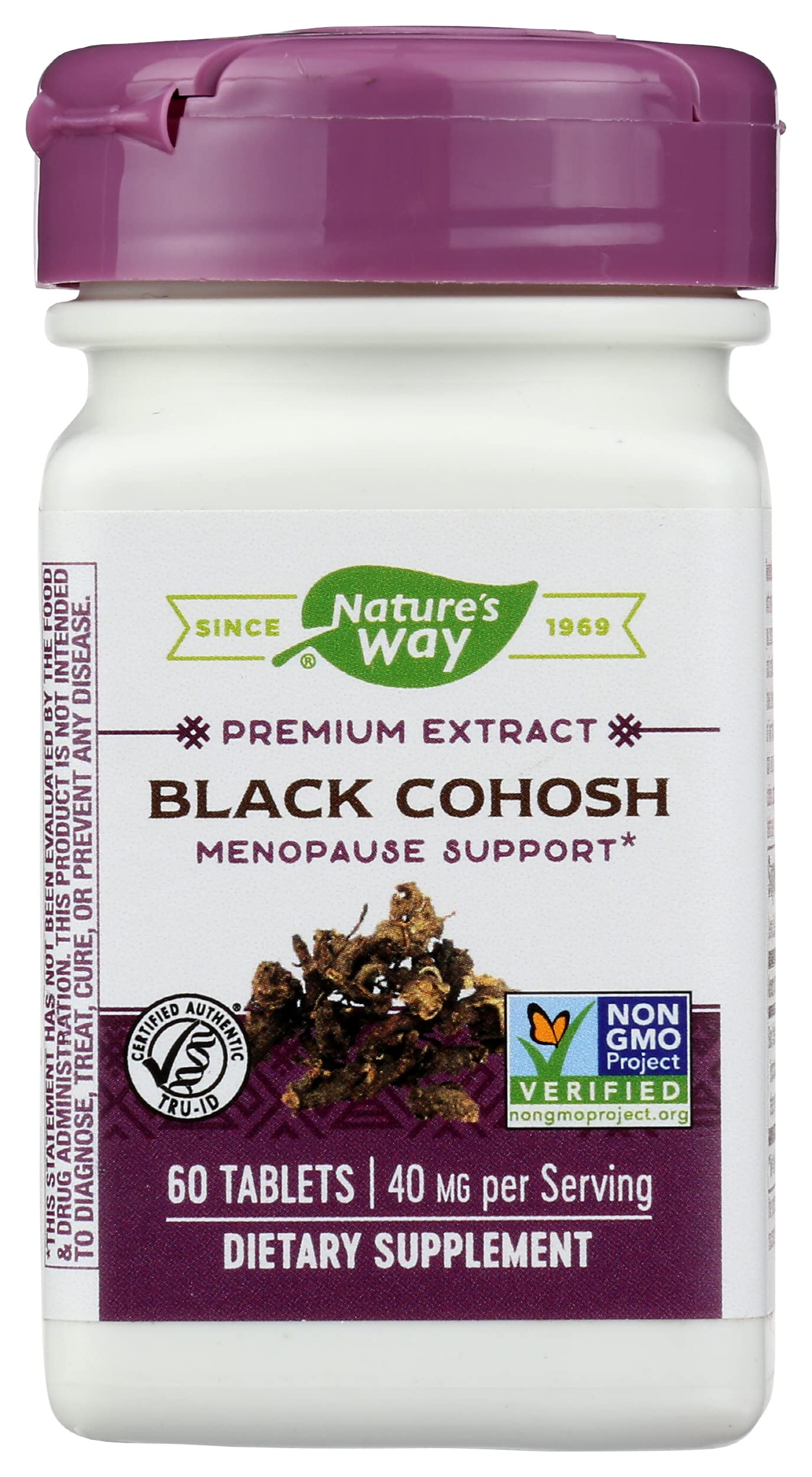Nature\'s Way Natures Way - Black cohosh (Standardized) 40 mg 60 Tablets