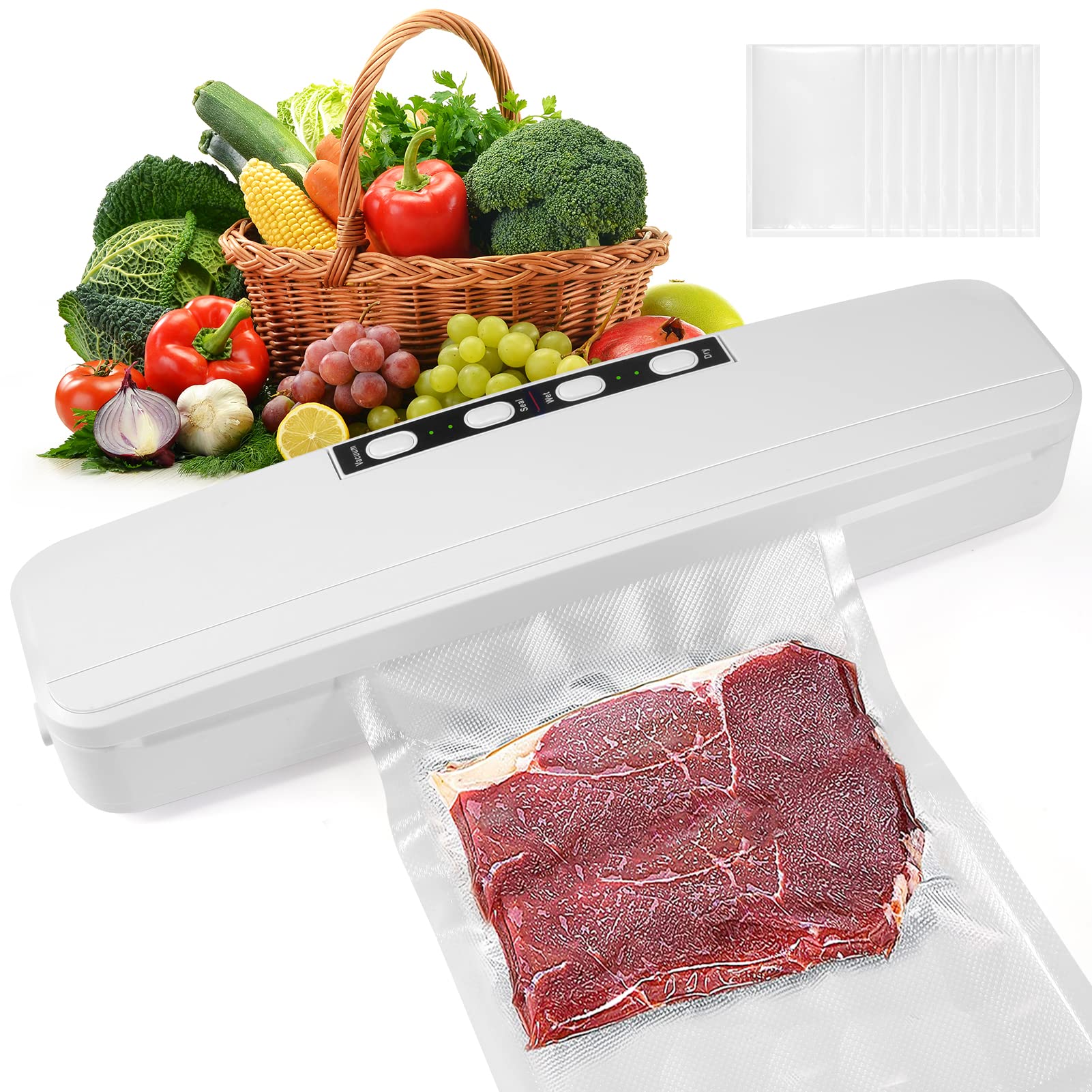 LKJ 1 Vacuum Sealer Machine, 2022 Upgrade Automatic Food Preservation