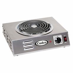 Cadco CSR-3T Cadco Hot Plate: 1 Elements, Tubular, 8 in Heating Element Dia, 5, 118 BtuH Heating Capacity, 120V AC  CSR-3T