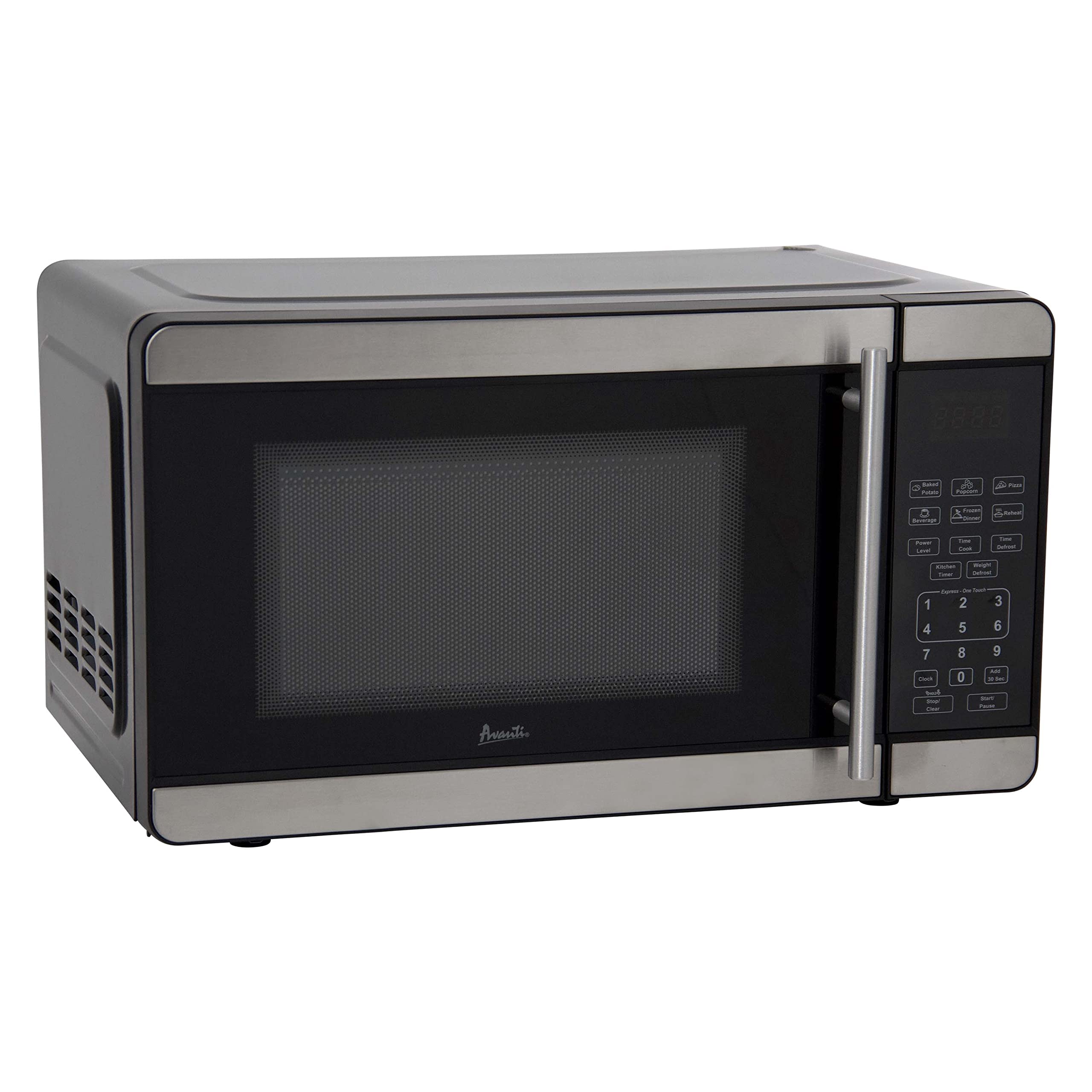 Avanti MT7V3S Microwave Oven 700-Watts compact with 6 Pre cooking Settings,  Speed Defrost, Electronic control Panel and glass Tu