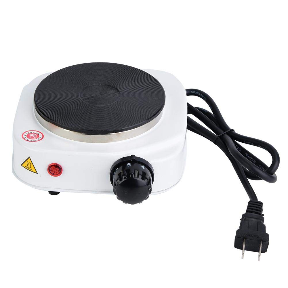 Garosa Electric Stove Portable Electric Mini Stove Hot Plate Multifunctional Home Heater with Indicator Light and Non-Slip Rubber Feet 
