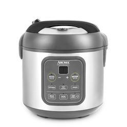 Aroma Housewares Professional 8-cup (cooked) 2Qt Digital Rice & grain Multicooker (ARc-994Sg), gray