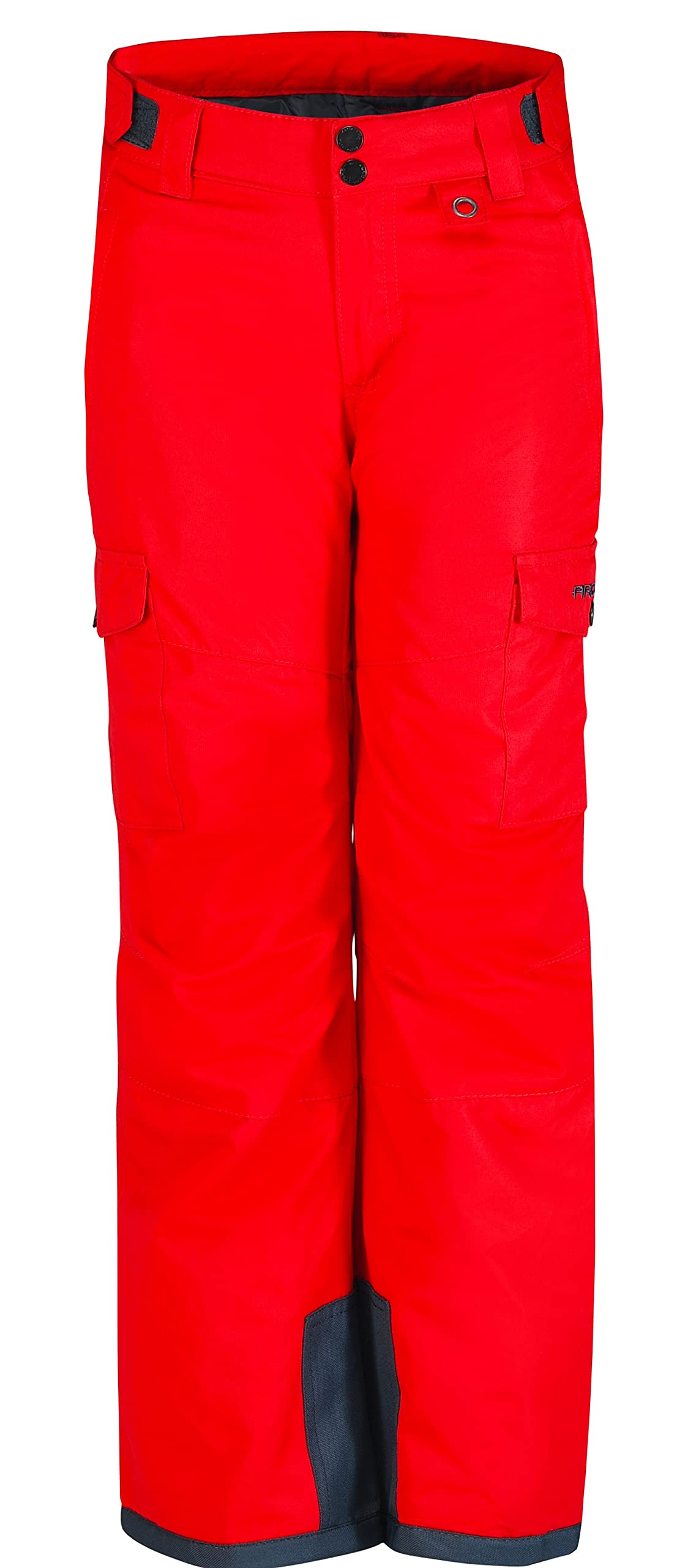 Arctix Kids Snow Sports Cargo Snow Pants With Articulated Knees, F1 Red, X-Small Husky