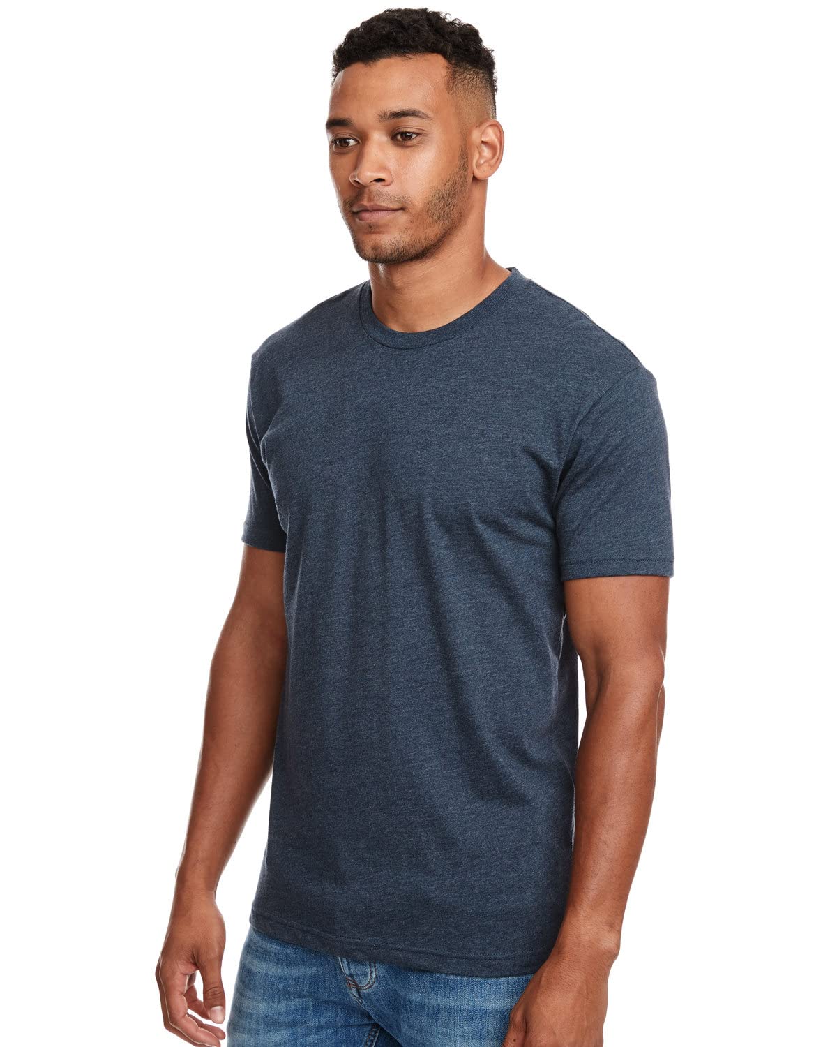 Next Level Apparel Mens Premium Fitted Cvc T-Shirt (6210), Indigo, X-Small
