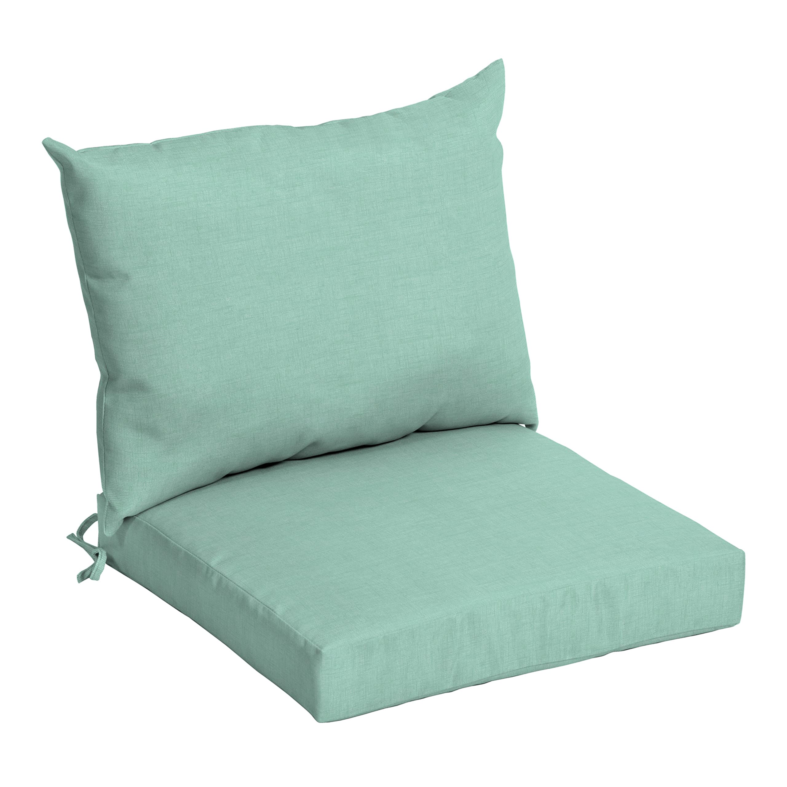 Arden Selections Outdoor Dining Chair Cushion Set 21 X 21, Aqua Leala