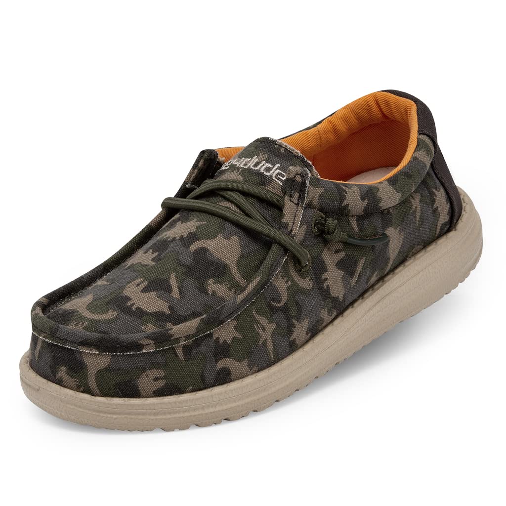 Hey Dude Wally Camodino Kids Shoes – Unisex Lightweight Canvas Sneakers For Boys & Girls, Easy Slip-On Design 3 thumbnail image