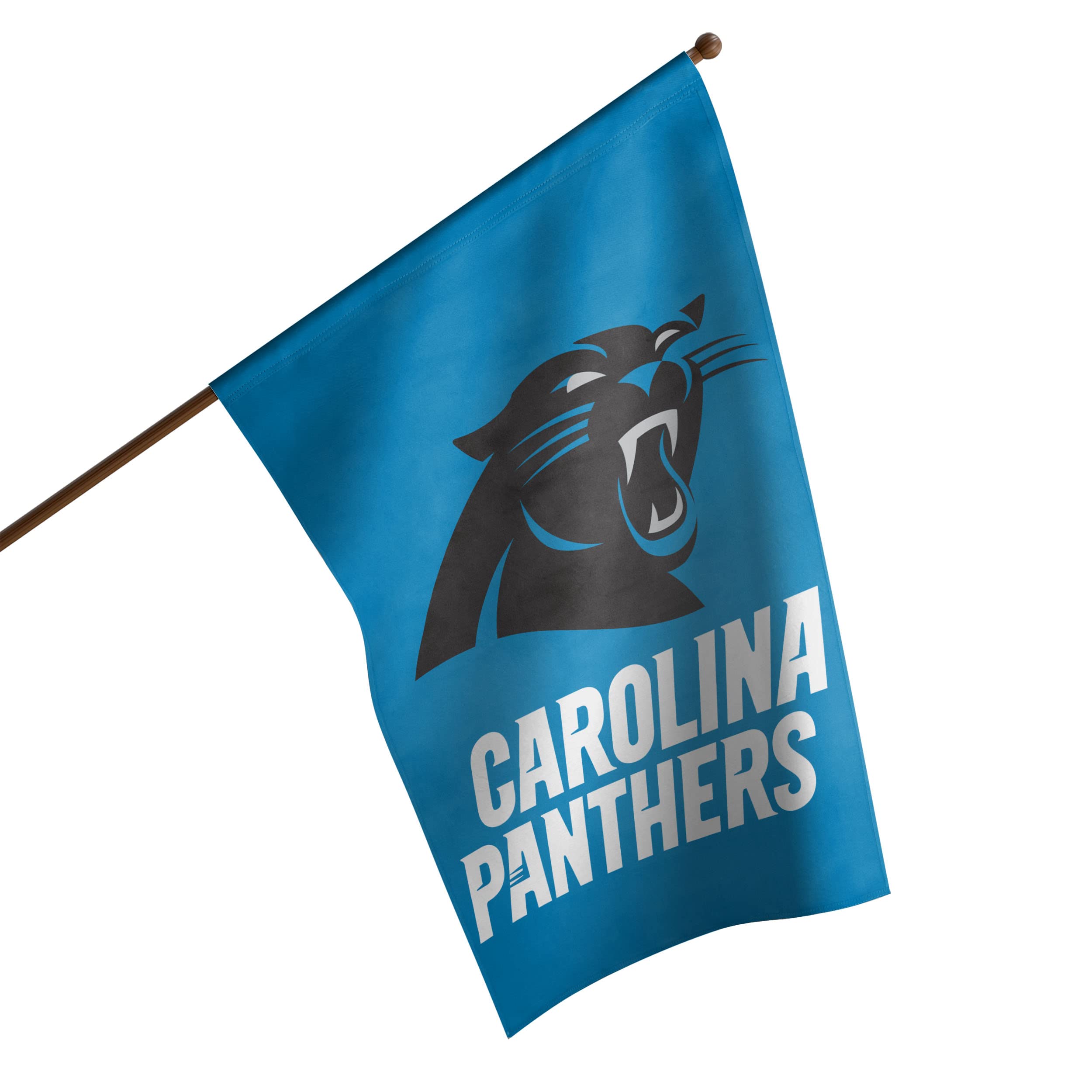 Foco Carolina Panthers Nfl Solid Vertical Flag